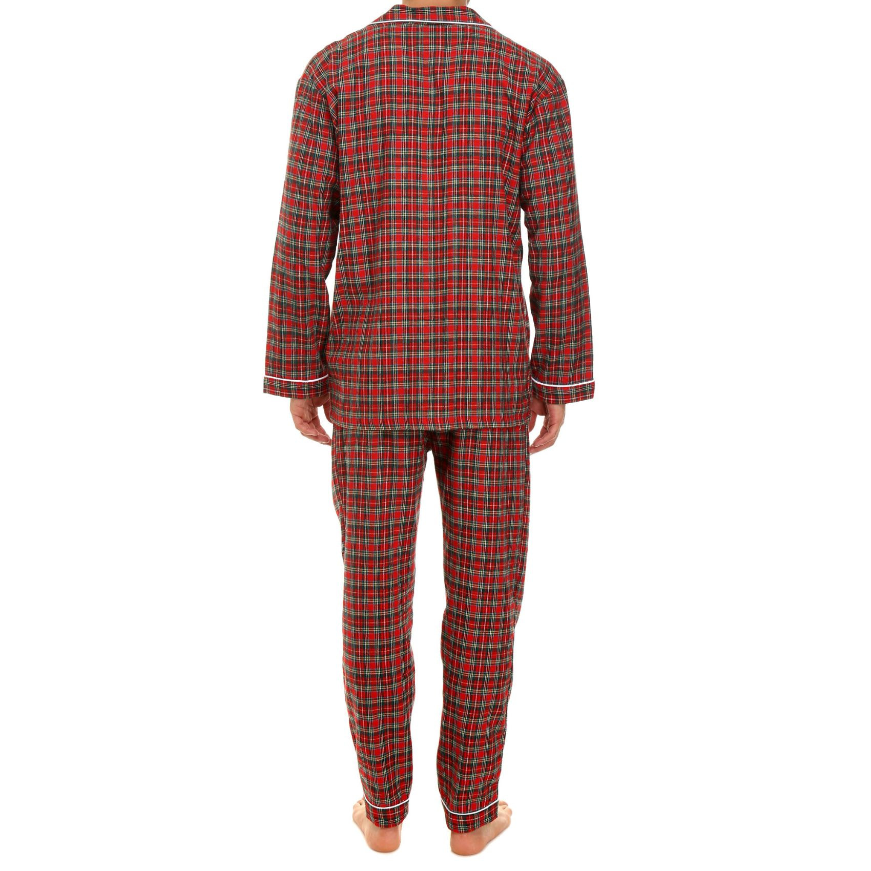 Pigiama GRINO flanella scozzese rosso
