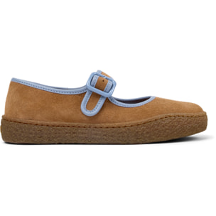 Bailarinas - CAMPER Peu Terreno - Marron - Cuero de gamuza