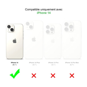 Coque iPhone 14 360° intégrale Protection Avant et Arrière