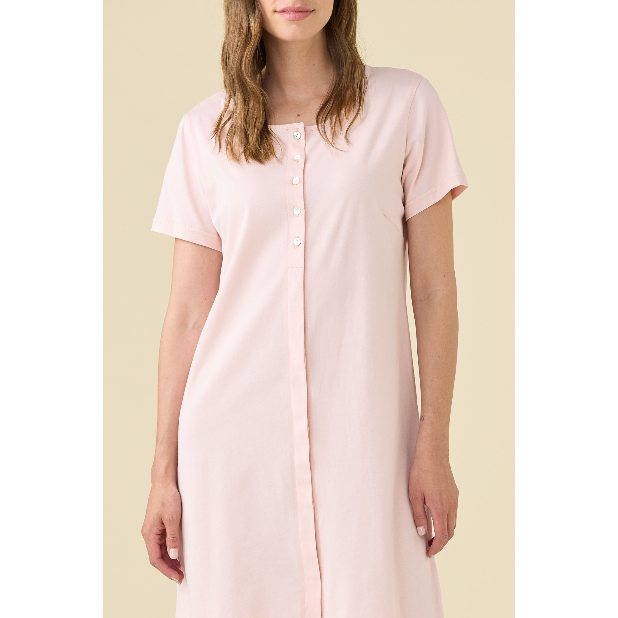 Camicia da notte donna estiva in cotone articolo essential. Noidinotte