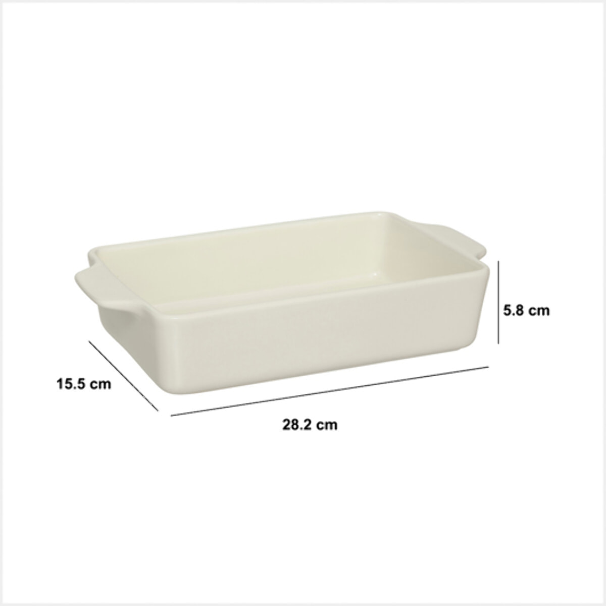 Plat à four en céramique 23x14cm