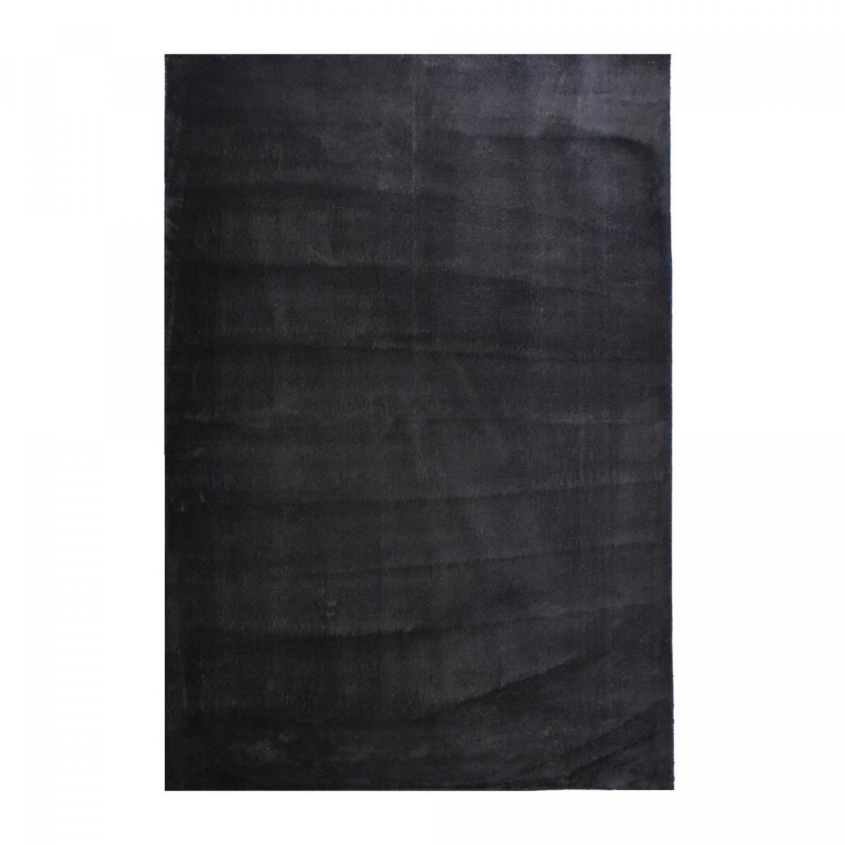 Tapis salon MITA, soft et soyeux, tapis uni à l'aspect Shaggy