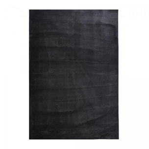 Tapis salon MITA, soft et soyeux, tapis uni à l'aspect Shaggy