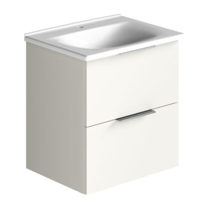 Meuble vasque 60 cm BURGBAD Olena blanc brillant