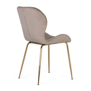 Silla de Terciopelo 51 Cm Estilo Contemporáneo