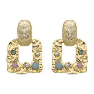 Pendientes Lux by Lux acabadoss en oro amarillo 18k