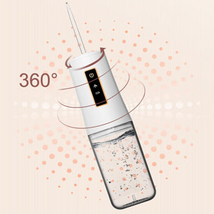 Pulizia orale con irrigatore e bellezza integrale dei tuoi denti. Tecnologia di azionamento ad alta frequenza Con 3 teste.