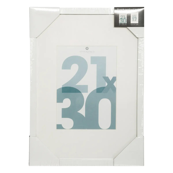 Cadre photo "Manu" blanc 21x30cm