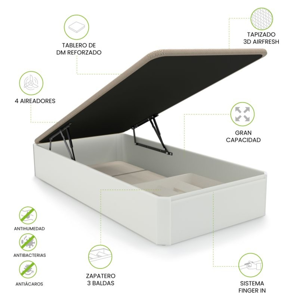 Canapé Luxury Plus 3D Blanco