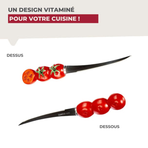 Couteau à tomates lame crantée 11 cm Fackelmann