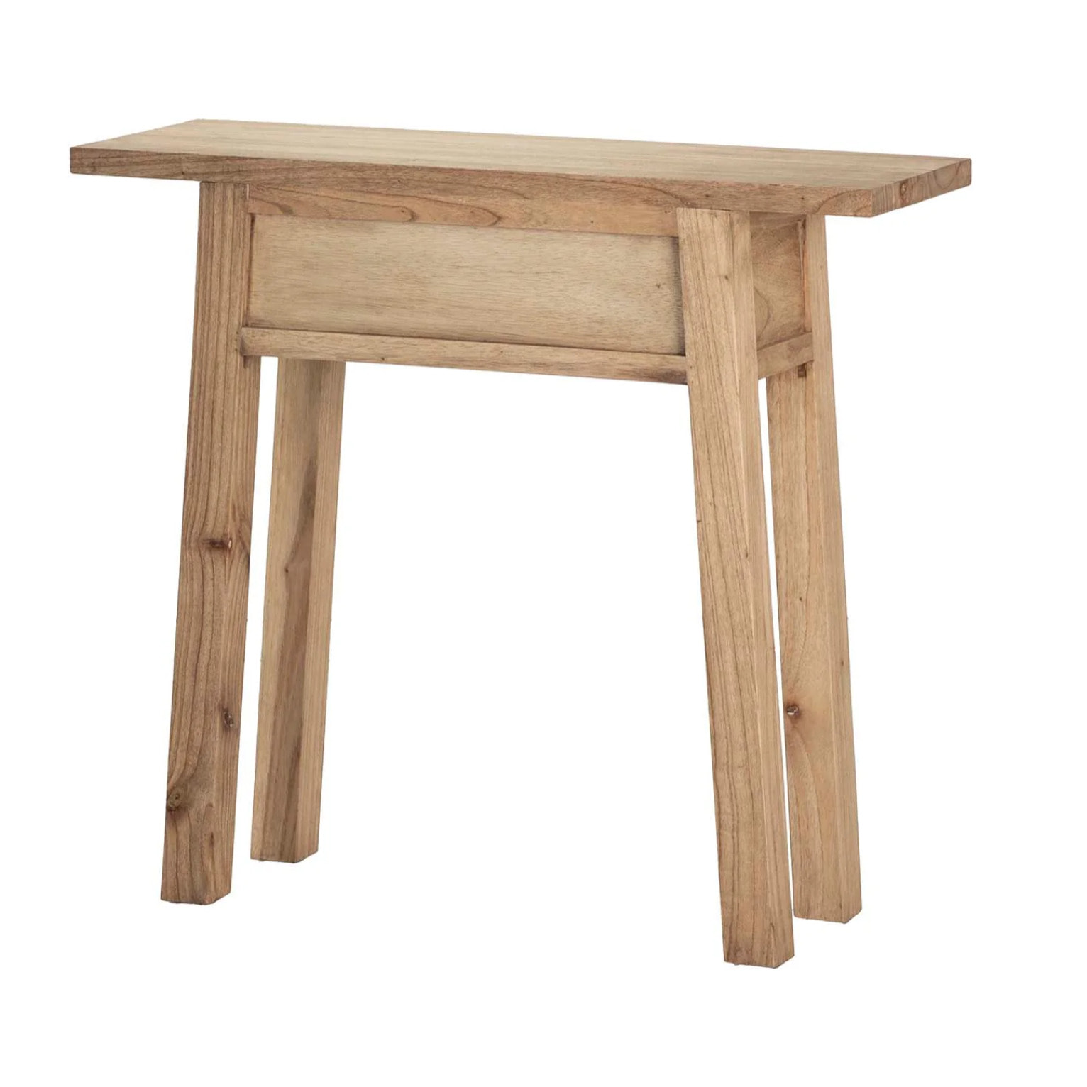 Consola Madera Mindi Natural 2 Cajones 90x30x80 Cm