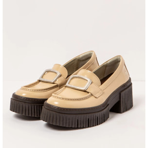 Zapatos con tacón 1372 NAPPA SHINNY CHAMPAGNE/YORK color Champagne