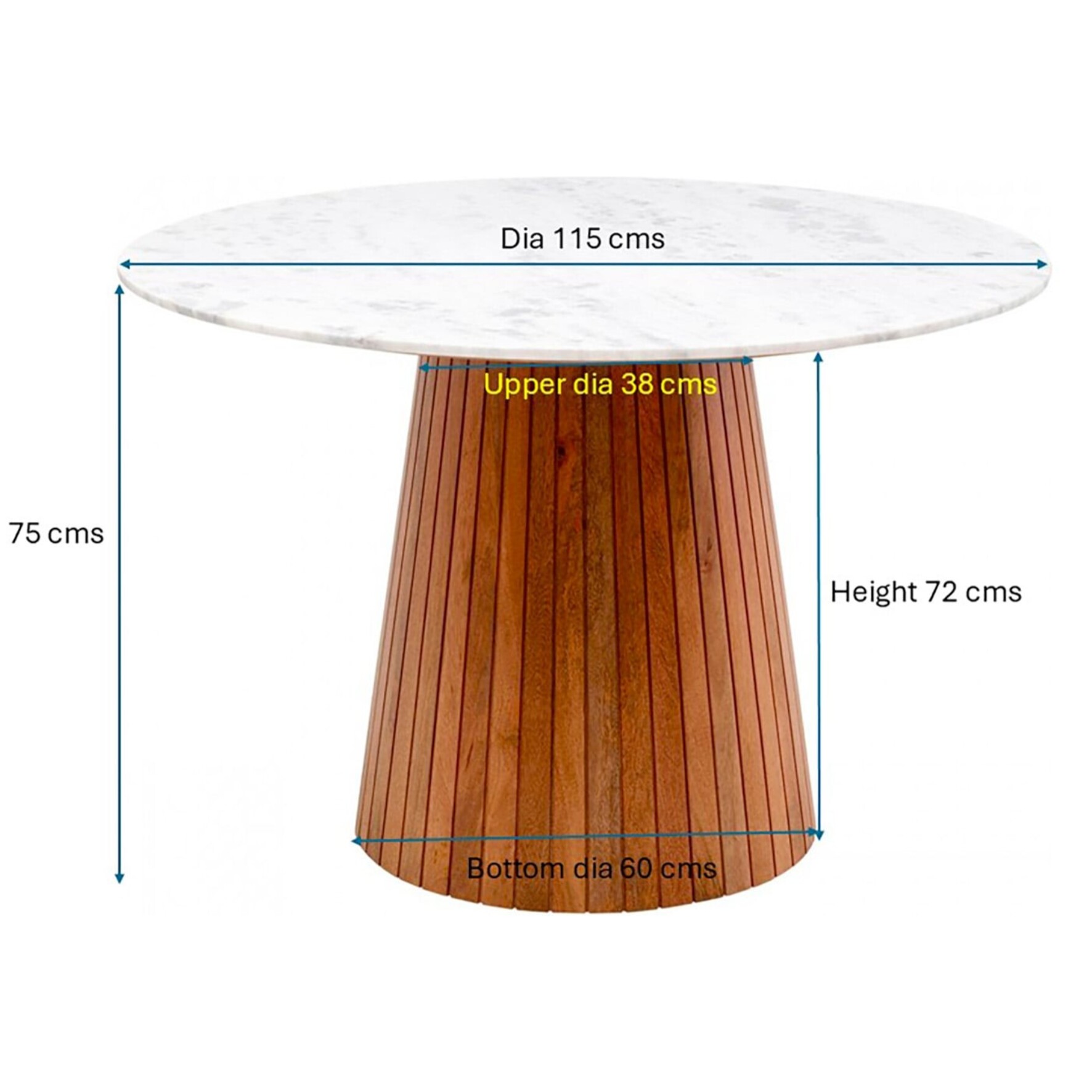 Table Grace 115cm Kare Design