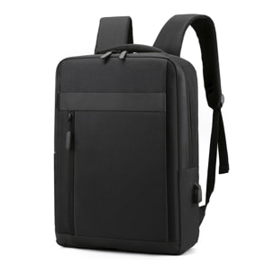 DAM Mochila para Laptop con interfaz de carga USB. 28x11x40 Cm. Color: Negro