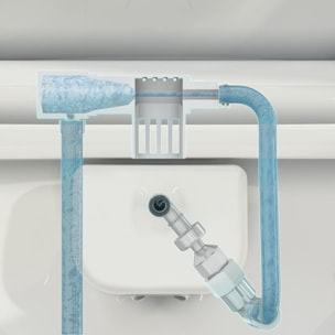 Pack WC Bati-support Geberit Duofix  + WC sans bride SAT Infinitio avec fonction bidet thermostatique + Abattant softclose + Pla