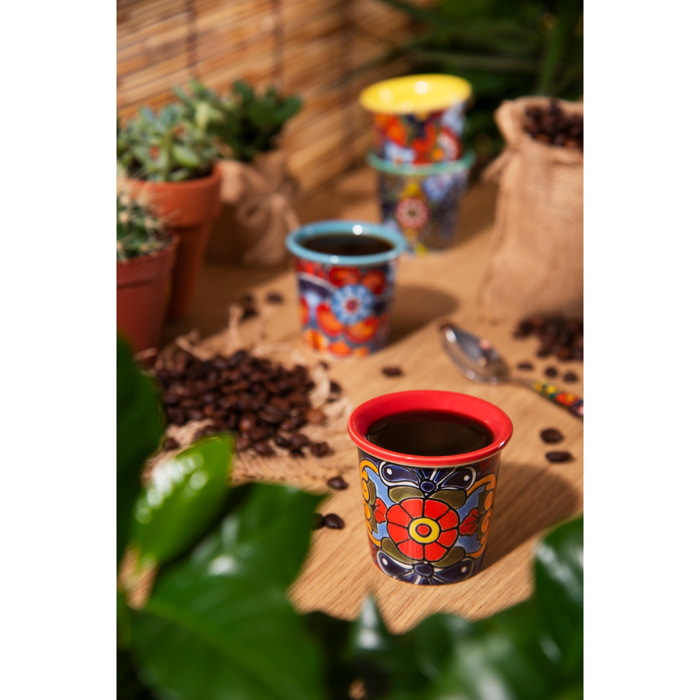 Set 4 Bicchierini Caffè Excelsa – Acapulco, New Bone China Multicolore