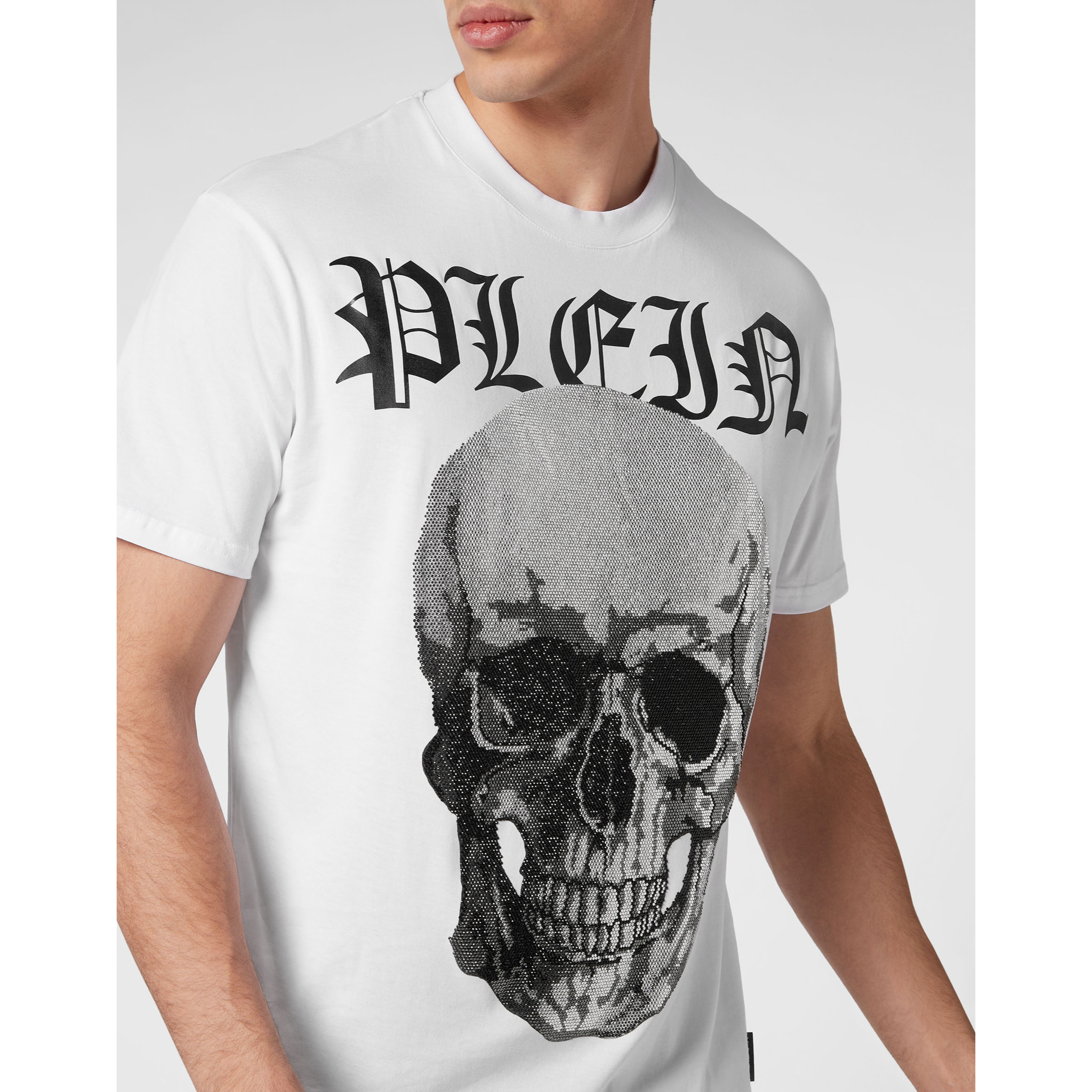 PHILIPP PLEIN T-Shirt Round Neck SKULL