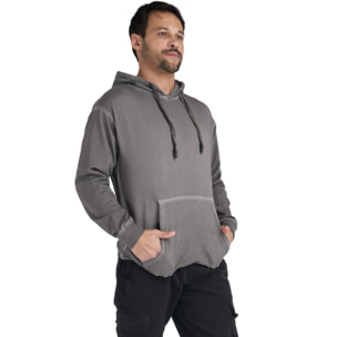 Felpe cold dye con cappuccio da uomo City Fluo