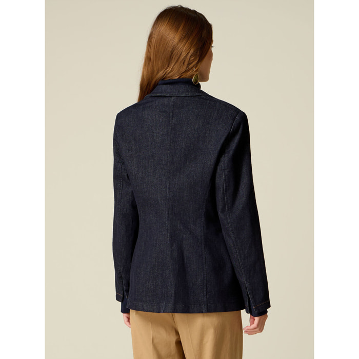 Oltre - Blazer in denim - Blu