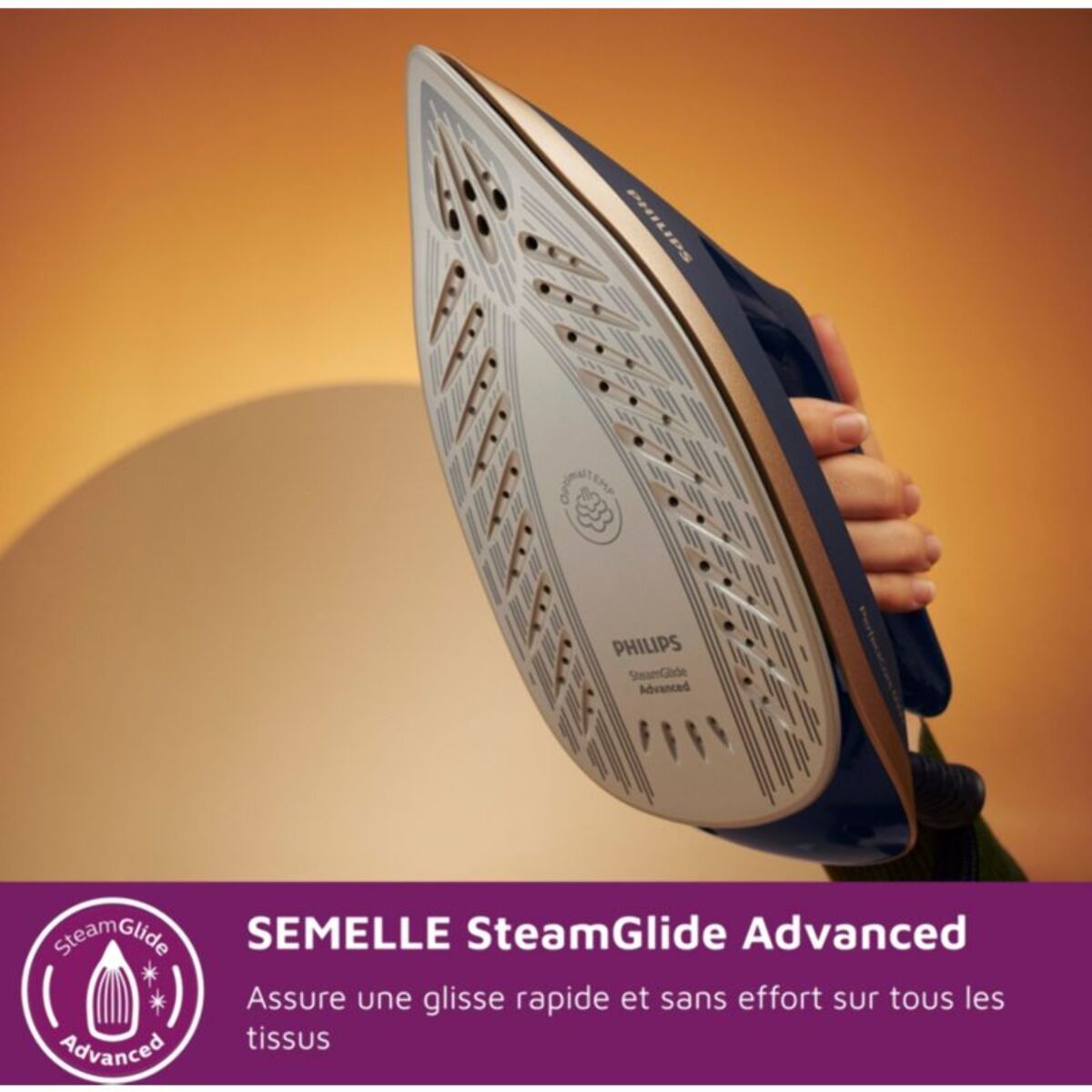 Centrale vapeur PHILIPS PSG6066/20 bleu et doré 1,8L