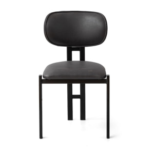 Ensemble de chaises (2 pièces) en métal "Muriz" - Anthracite