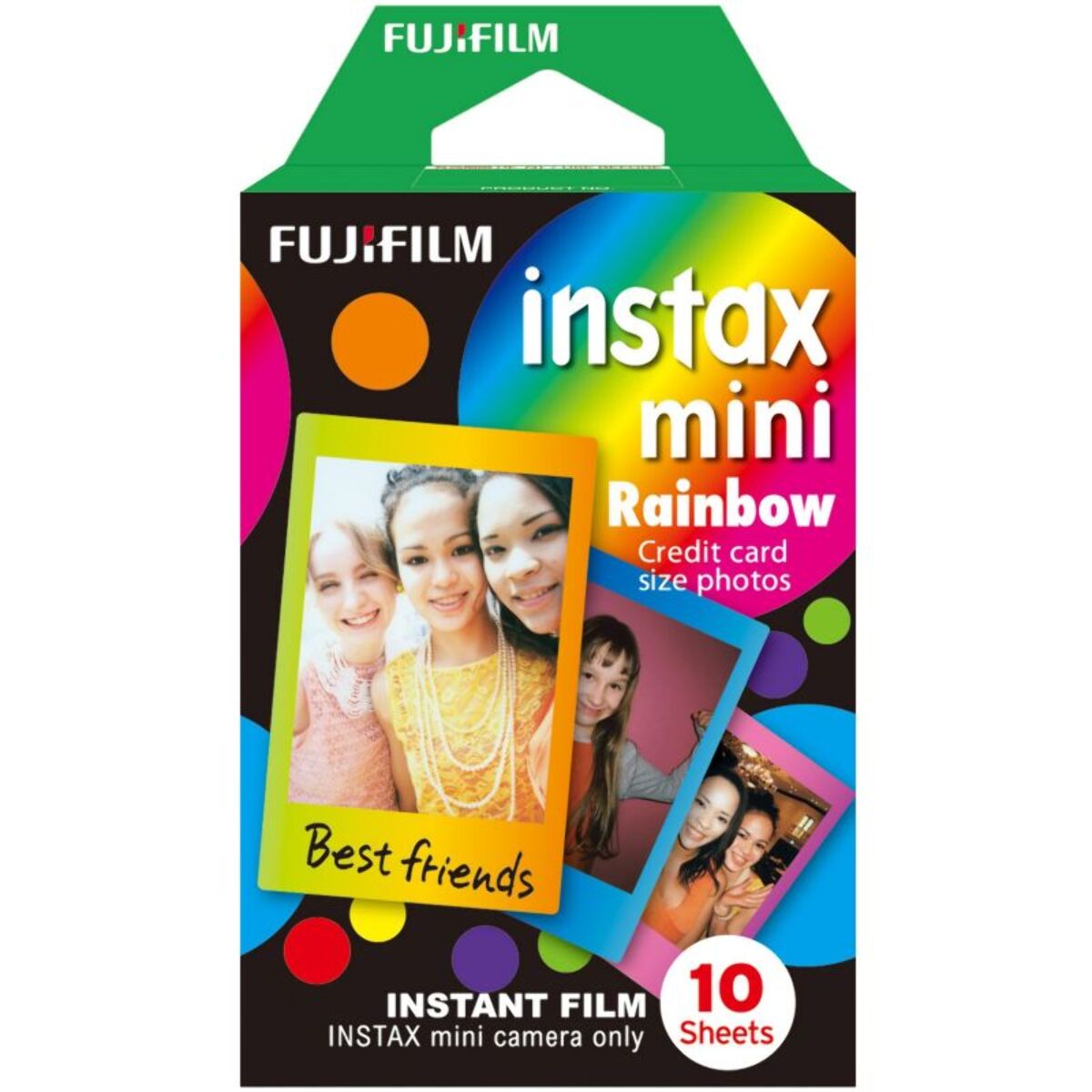 Papier photo instantané FUJIFILM Instax Mini Rainbow (x10)
