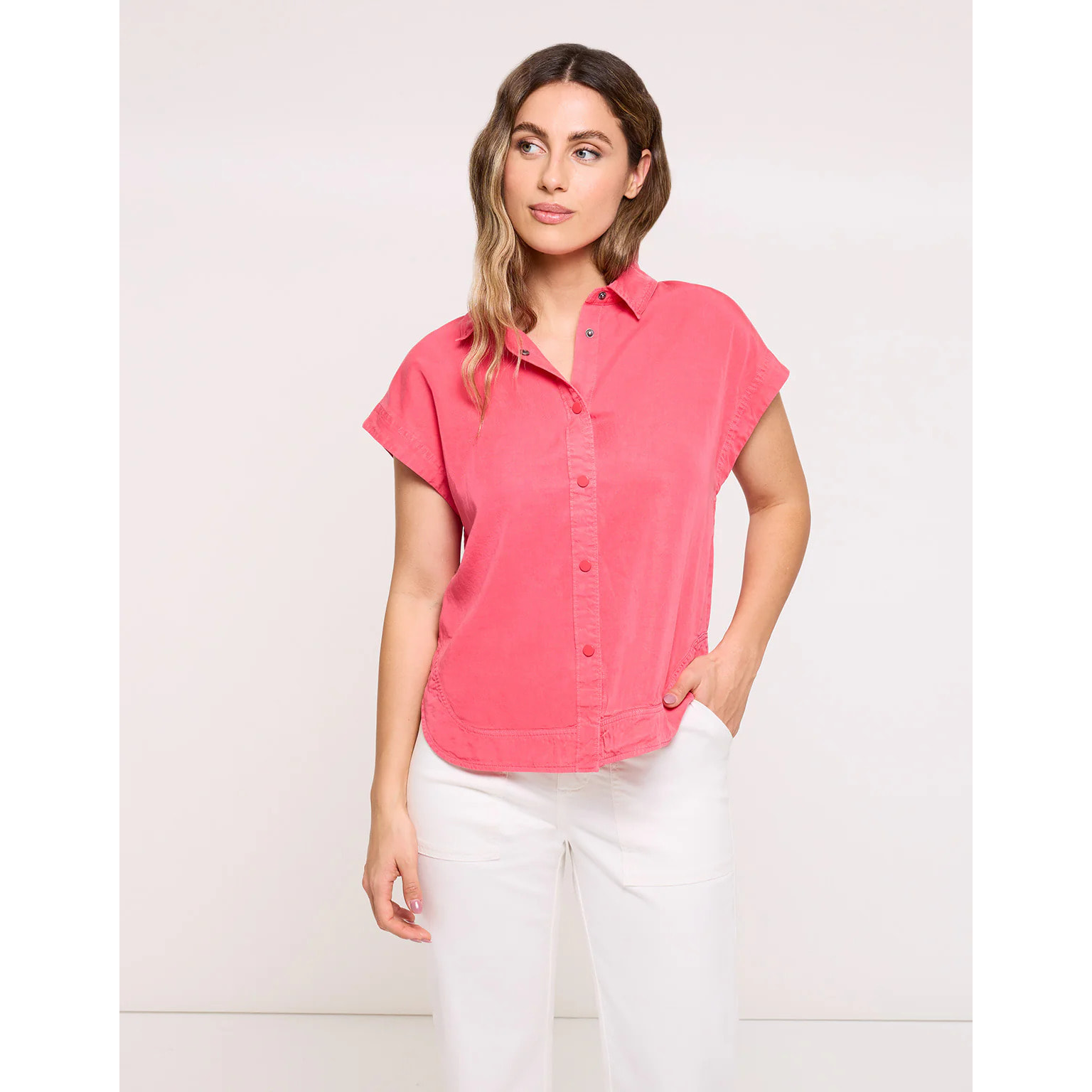 Camisa Manga Corta Coral - Tentop