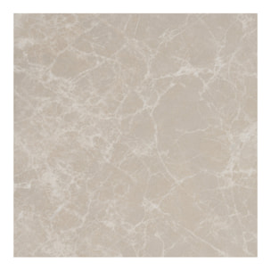 Set 2 tavolini da caffè Prague effetto marmo beige rotondi