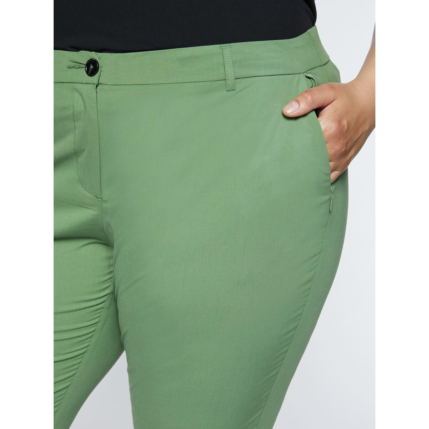 Fiorella Rubino - Pantaloni dritti stretch - Verde