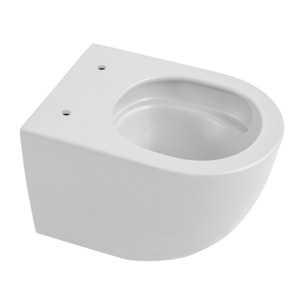 PixL WC suspendu en céramique sans bride Tornado Quiet et fixations invisibles + abattant frein de chute, blanc (CEPX010RTORPWM)