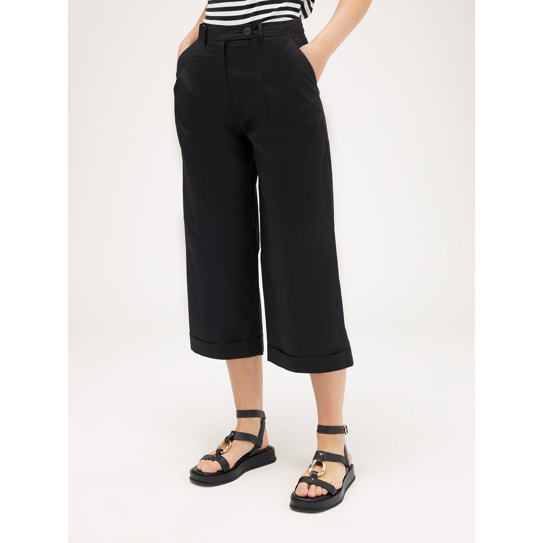 Motivi - Pantaloni cropped con pinces - Nero