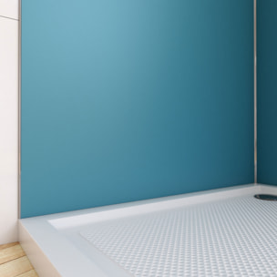 Panneau Mural Finition Aluminium Bleu 90 x 210 cm - WALL'IT BLEU
