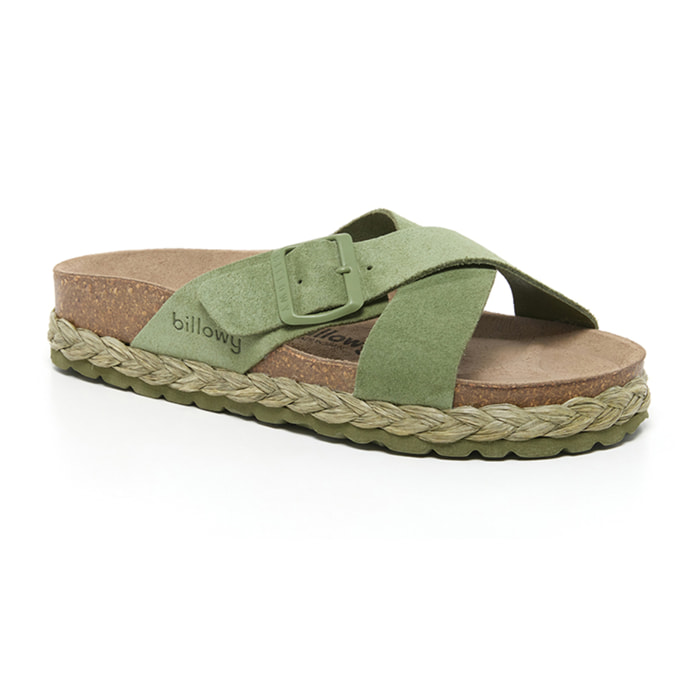 SANDALO CON ZEPPA BILLOWY VERDE