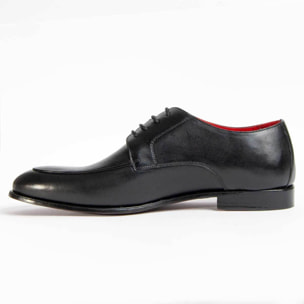 Zapato Oxford De Piel - Negro