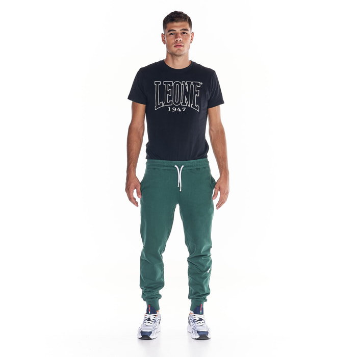 Pantaloni in felpa da uomo elastico caviglia icona leone College