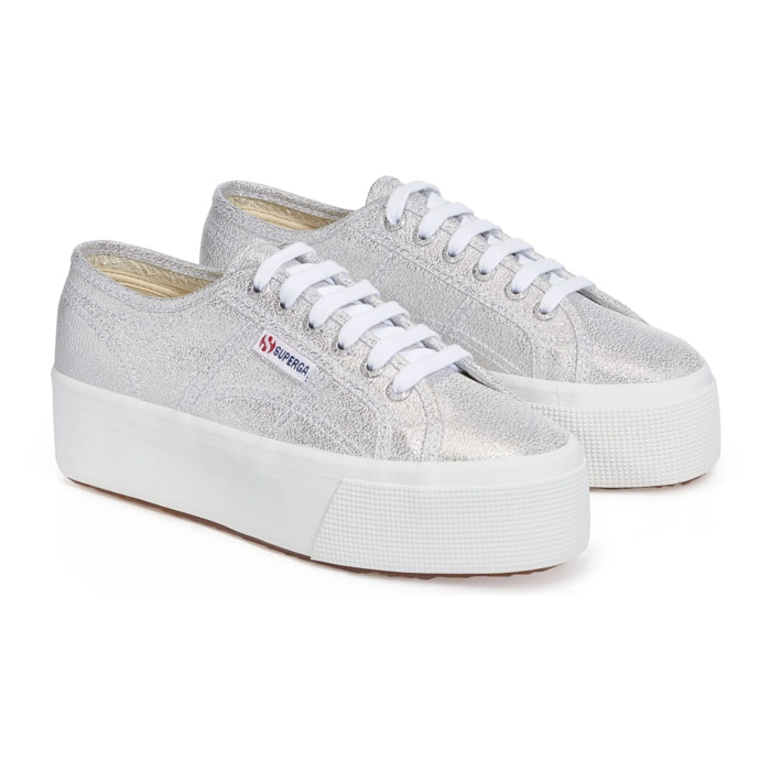 Scarpe da donna Superga Grigio 2790 Platform Lame