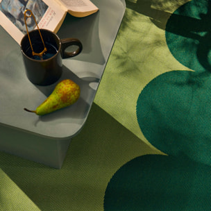 RIVIERA - Tapis intérieur/extérieur à motif festonné vert