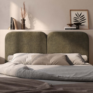 Tête de lit en tissu vert olive 160 cm - Etna