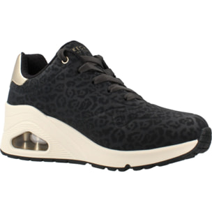 Sneakers De  Mujer 177521s Uno Wedge Safari Negro