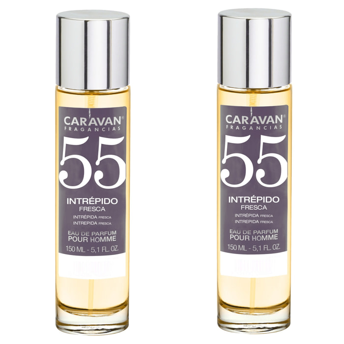 Caravan fragancias set de 2 frascos perfume de hombre nº55, de 150 ml
