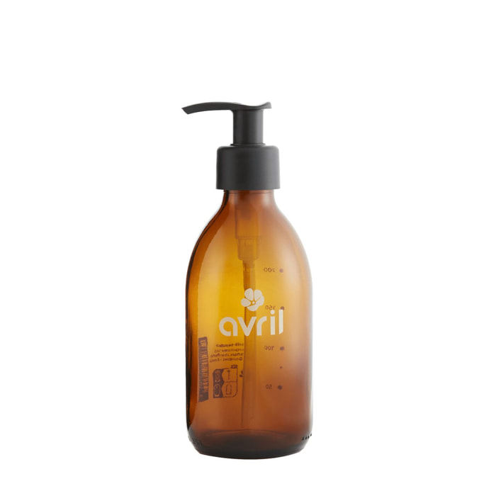Flacon rechargeable - Flacon  en verre ambré 250ml