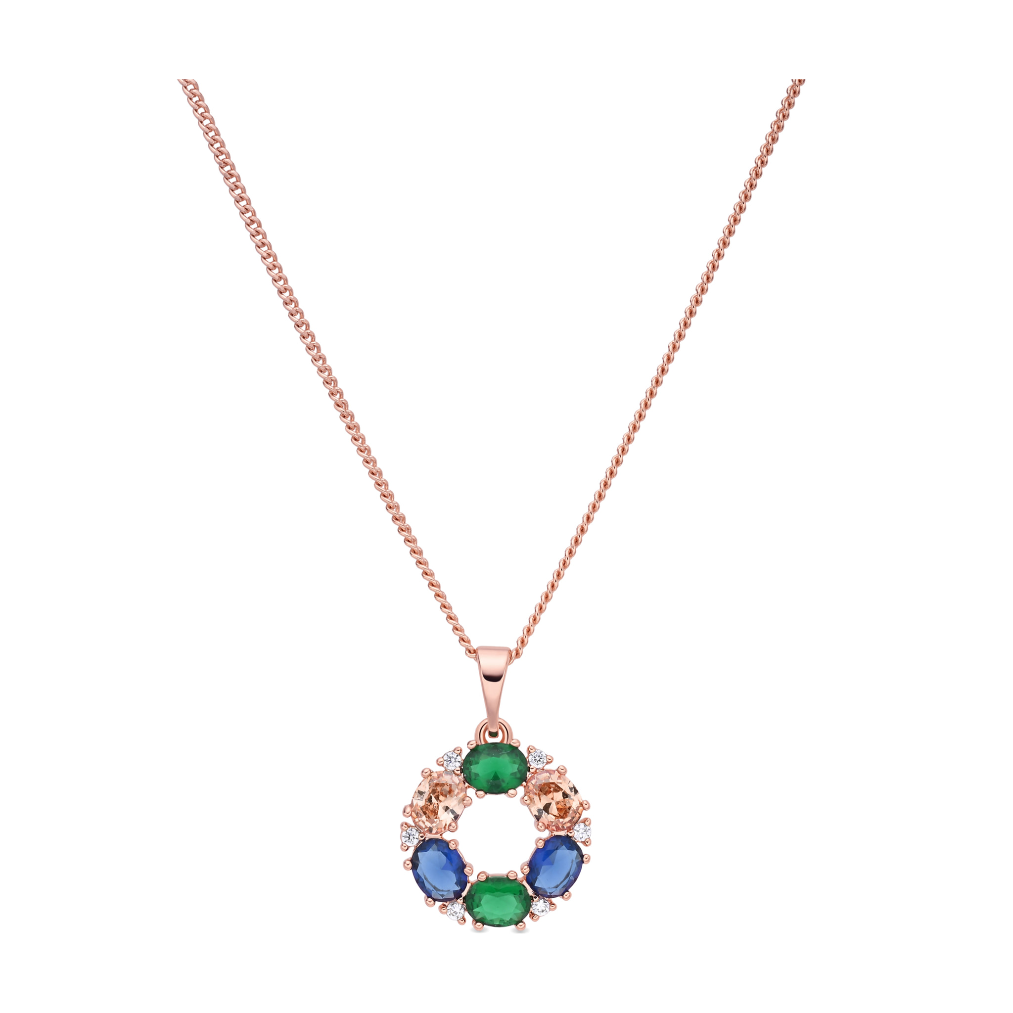 Collar Jafne acabado oro rosa 18k