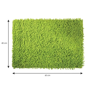 MSV Tapis de bain Coton 60x40cm Vert