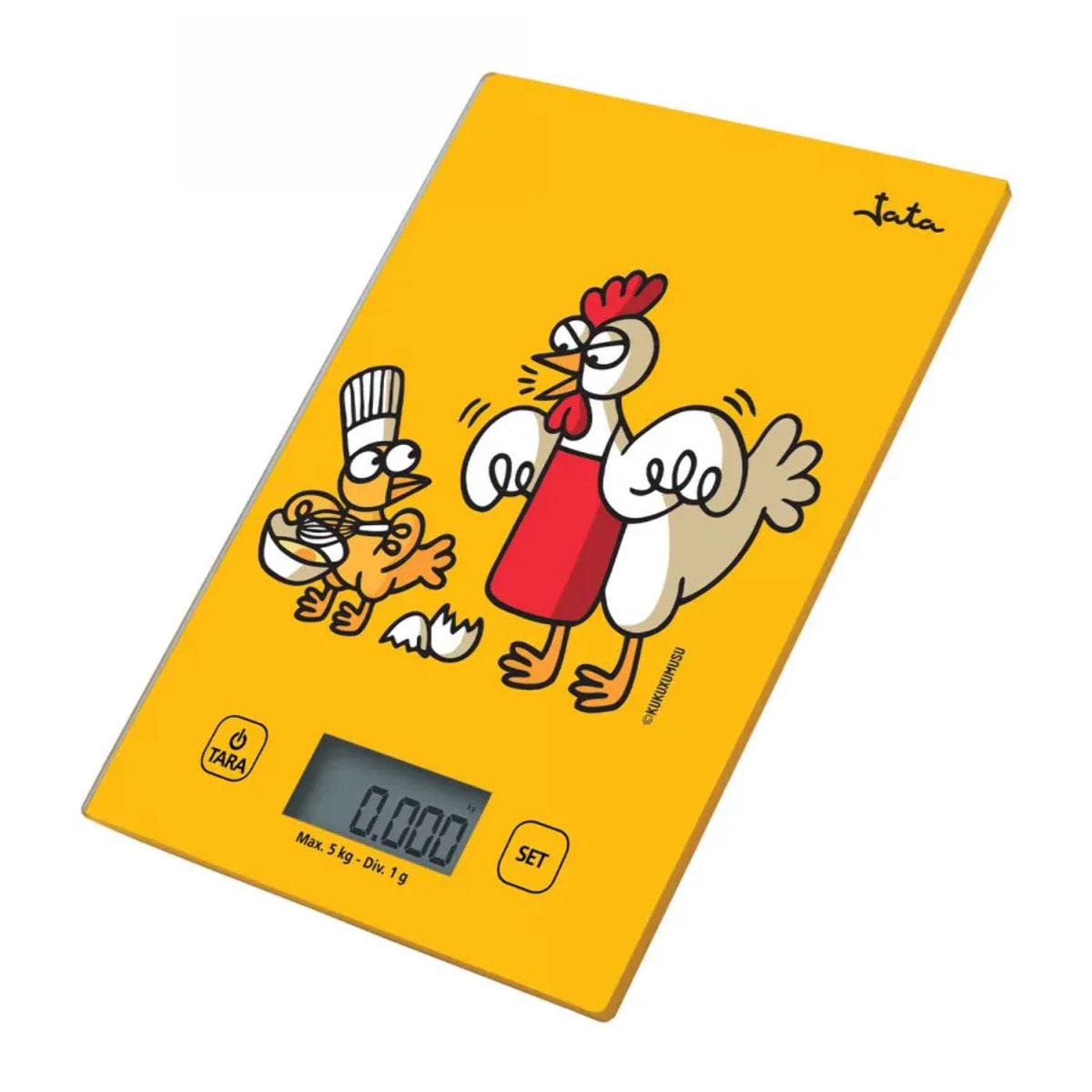 Báscula de cocina JATA 731K hasta 5 kg. Alta precisión. Función de tara. Visor LCD