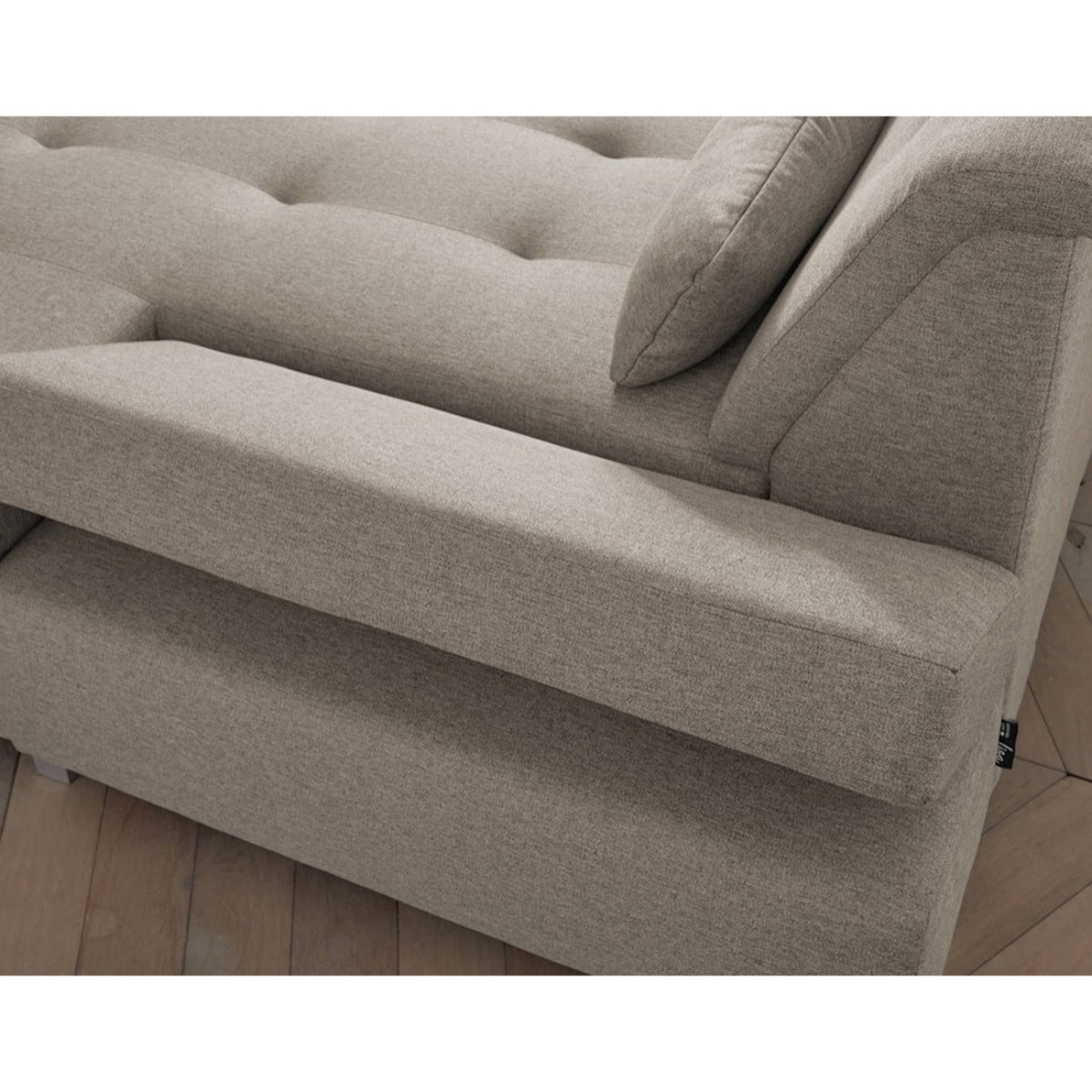 Vermont - canapé panoramique d'angle gauche - 7 places - XXL - Beige