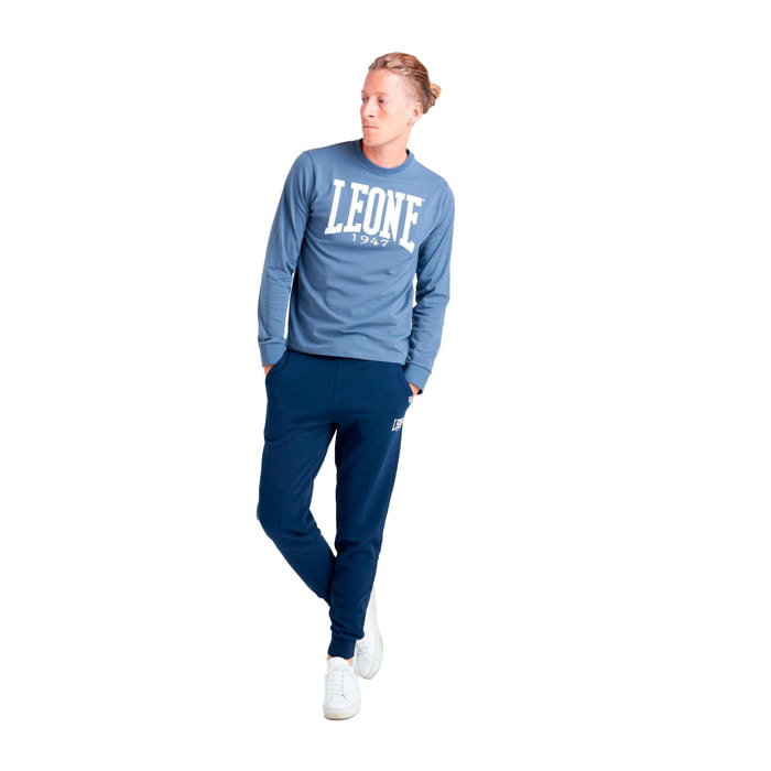 Camiseta de hombre Leone Basic de algodón de manga larga