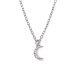 Collana Over the Moon in Argento