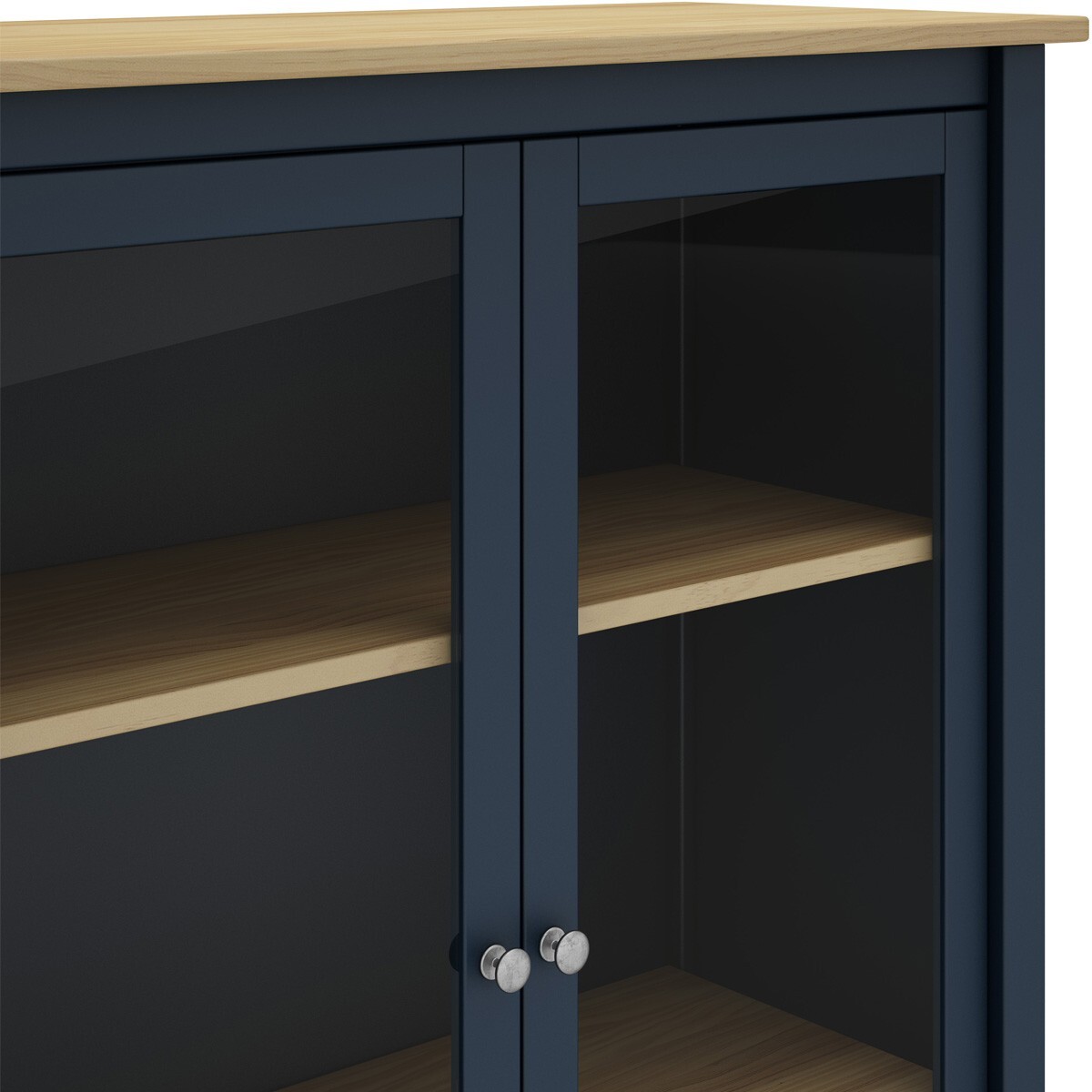 Vaisselier 2 portes en bois massif -MACHA
