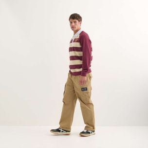 Polo MUNICH Stanford streetwear hombre de algodón orgánico burdeos