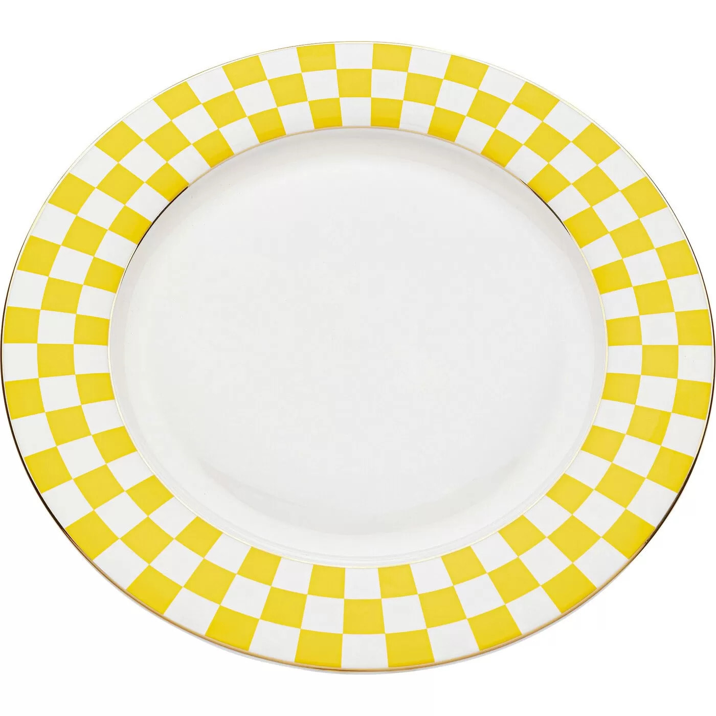 Assiettes Harlequin 27cm jaunes set de 6 Kare Design